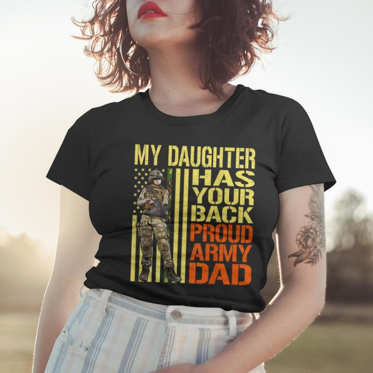My Daughter Has Your Back Military Proud Army Dad Gift Women T-shirt Gifts for Her