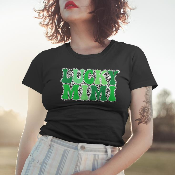 One Lucky Mimi Grandma Retro Vintage St Patricks Day Women T-shirt Gifts for Her