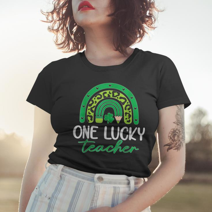 One Lucky Shamrock Teacher St Patrick’S Day Appreciation V4 Women T-shirt Gifts for Her