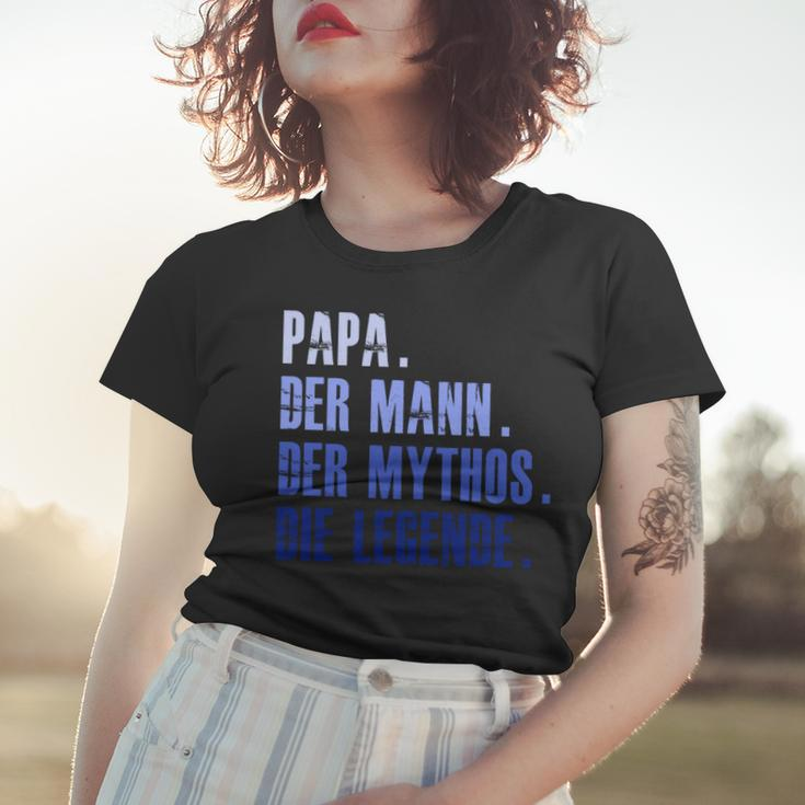 Papa Mythos Legende Geburtstag Langarm Frauen Tshirt, Besonderes Design Geschenke für Sie