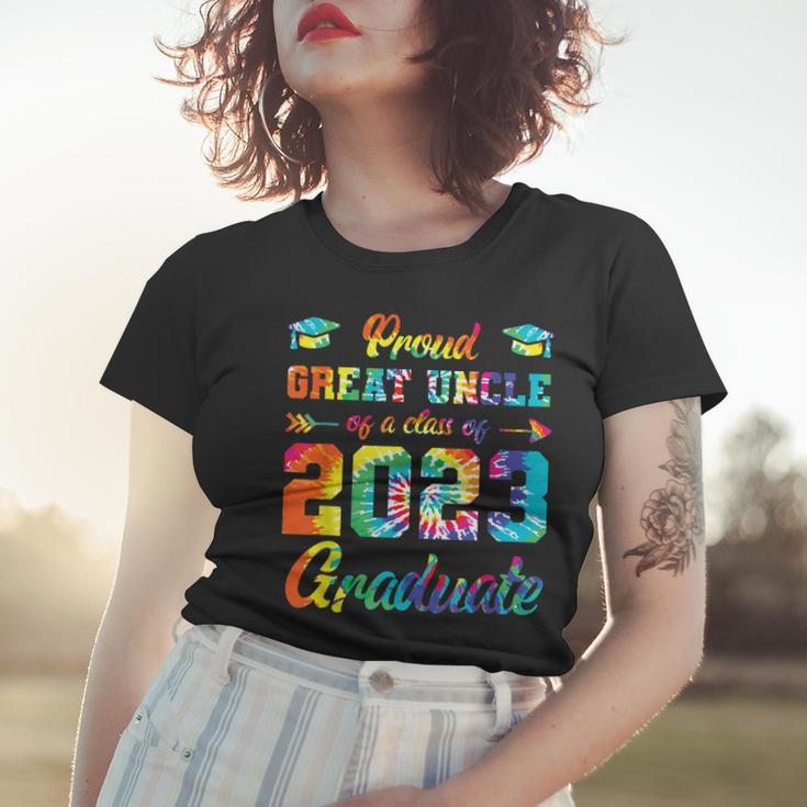 Proud Great Uncle Of A Class 2023 Graduate Senior 23 Tie Dye Women T-shirt Gifts for Her