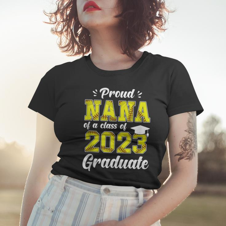 Proud Nana Of A Class 2023 Graduate Softball Senior Nana Women T-shirt Gifts for Her