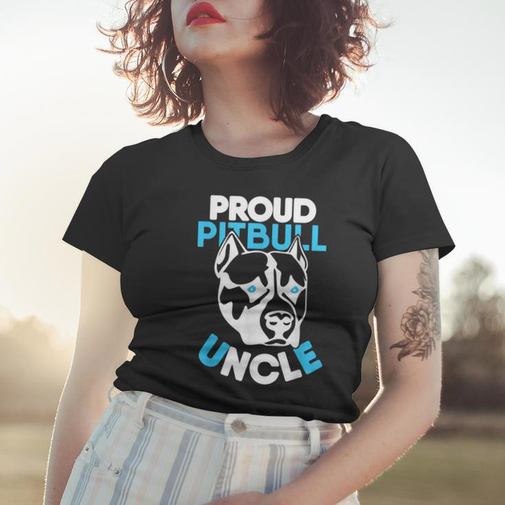 Proud Pitbull Uncle Dog Lover Gift Women T-shirt Gifts for Her