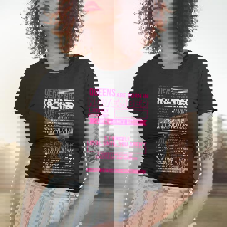 Queens Are Born In Nov Real Queens Are Born On November 06 T-Shirt Queens Are Born In Nov Real Queens Are Born On November 06 T-Shirt