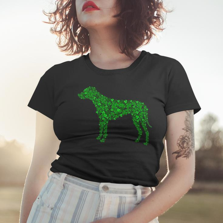 Rhodesian Ridgeback Dog Shamrock Leaf St Patrick Day Women T-shirt Gifts for Her