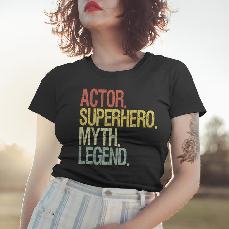 Schauspieler Superheld Mythos Legende Inspirierendes Zitat Schwarzes Frauen Tshirt Geschenke für Sie