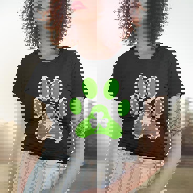 Shamrock Dog St Patricks Day Women T-shirt Gifts for Her