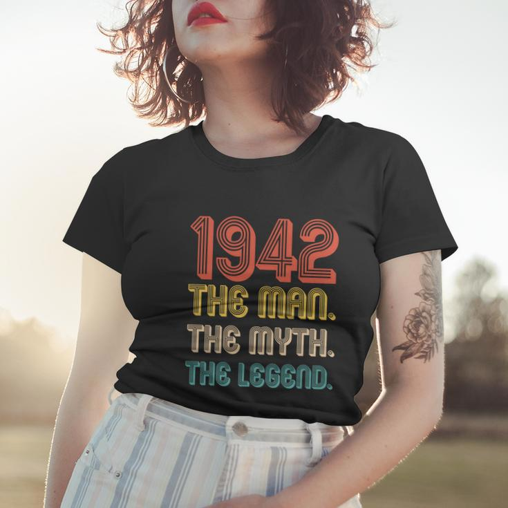 The Man The Myth The Legend 1942 80Th Birthday Women T-shirt Gifts for Her