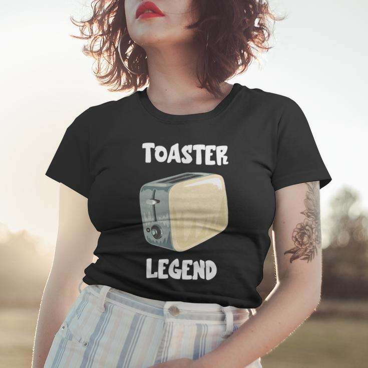Toaster Legend Frauen Tshirt für Brot- und Toastliebhaber, Frühstücksidee Geschenke für Sie