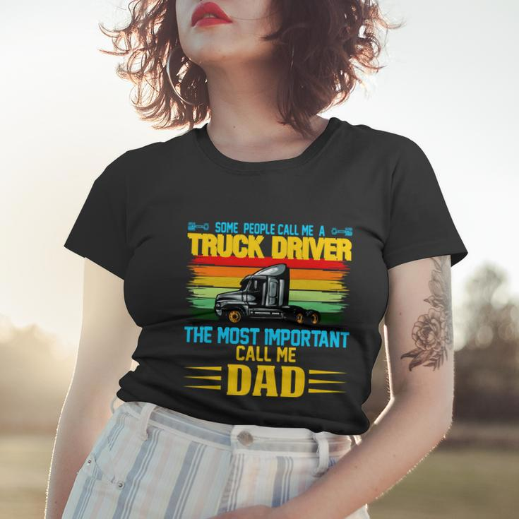 Truck Driver Dad Gift Women T-shirt Gifts for Her
