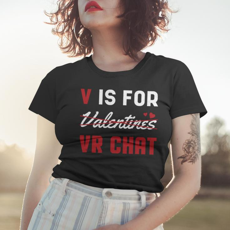 Valentinstag VR Chat Frauen Tshirt, Herzen Motiv für den Liebsten Geschenke für Sie