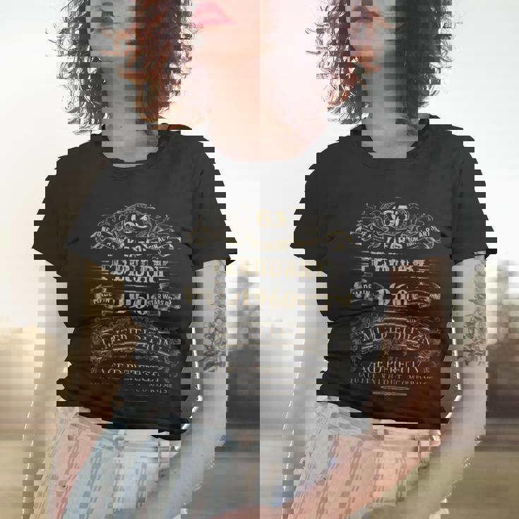 Vintage 1960 Outfit Frauen Tshirt für 63 Jahre alte Frauen und Männer Geschenke für Sie
