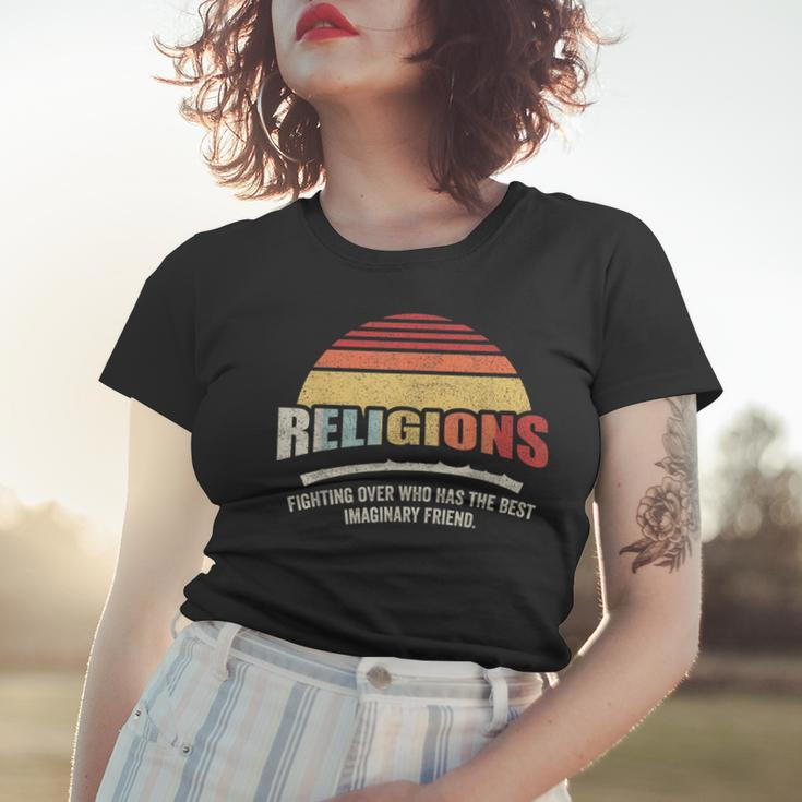 Vintage Retro Religions Sarcastic Def For Atheist Science Women T-shirt Gifts for Her