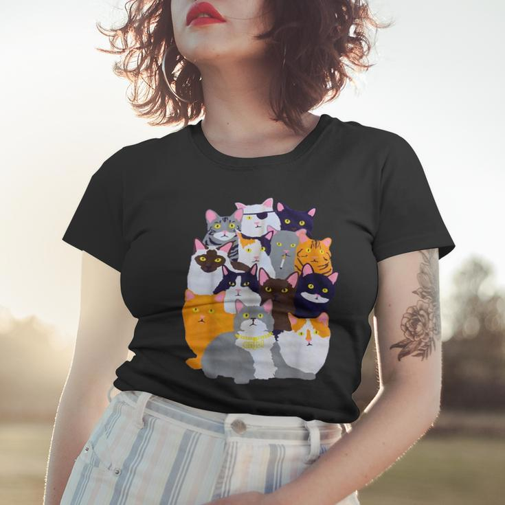 Vintage Y2k-Enjoi Cat Gang Cute Mother Of Cats Catmom Catdad Women T-shirt Gifts for Her