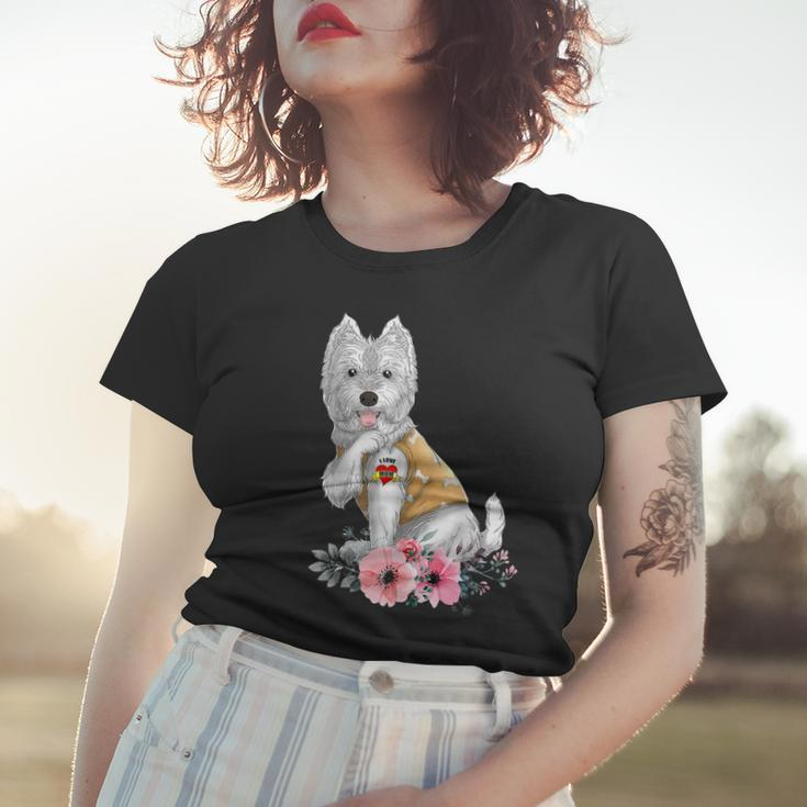 Westie I Love Mom Tattoo Dog Funny Mothers Day Gifts Women T-shirt Gifts for Her