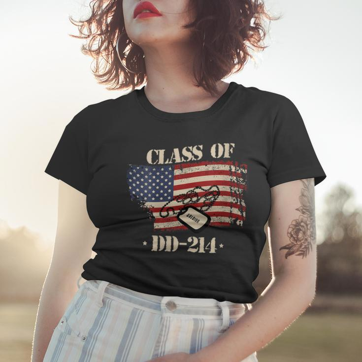 Womens Dd-214 Class Of Dd214 Soldier Veteran Women T-shirt Gifts for Her