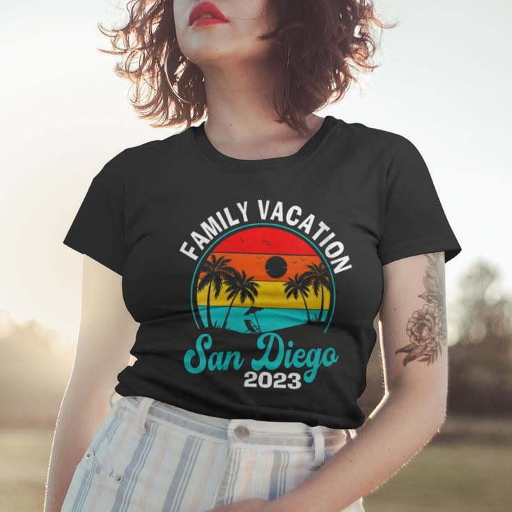 Womens San Diego Family Vacation 2023 Trip Matching Summer Beach Women T-shirt Gifts for Her
