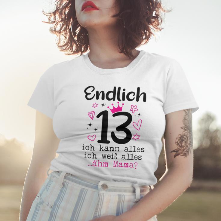 13 Geburtstag Mädchen Endlich 13 Jahre Frauen Tshirt Geschenke für Sie