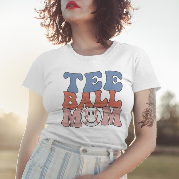 Ball Mom Groovy Tball Mama Mothers Day Baseball Women T-shirt Gifts for Her