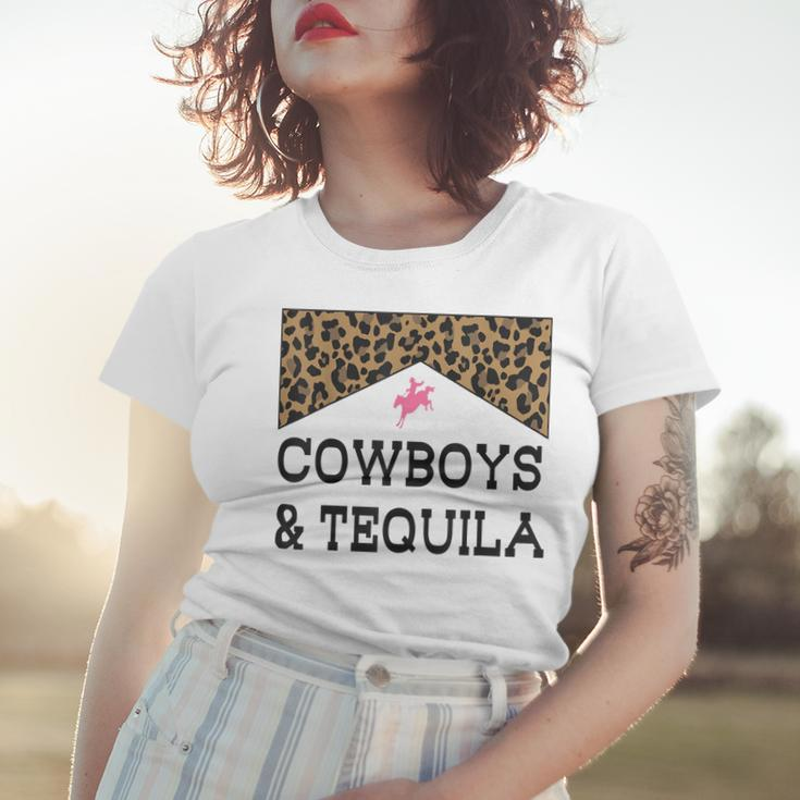 Cowboys And Tequila Western Funny Tequila Drinking Lover Women T-shirt Gifts for Her