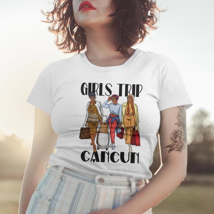 Girls Trip Cancun 2023 Mexico Vacation Weekend Black Women Women T-shirt Gifts for Her