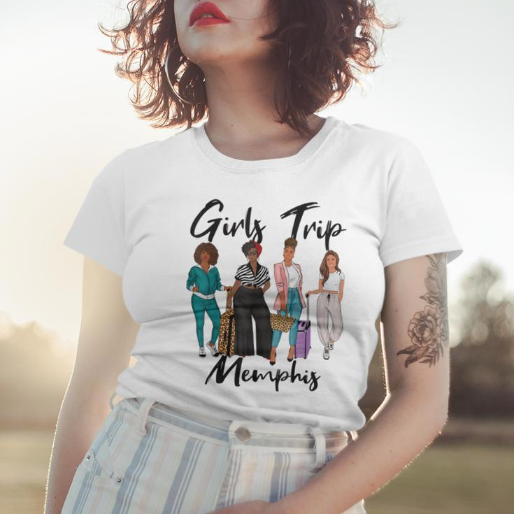 Girls Trip Memphis For Melanin Afro Black Vacation Women Women T-shirt Gifts for Her
