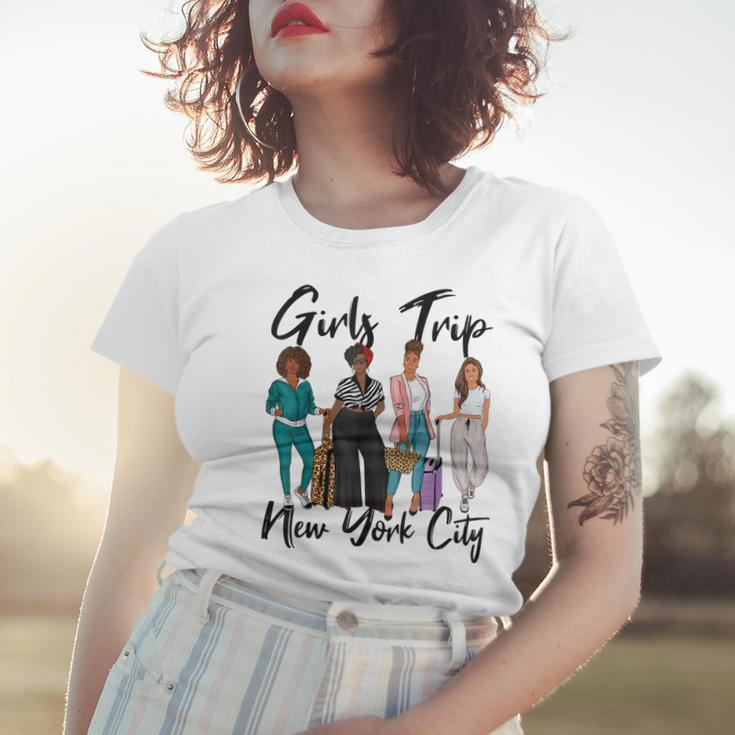 Girls Trip New York For Melanin Afro Black Vacation Women Women T-shirt Gifts for Her
