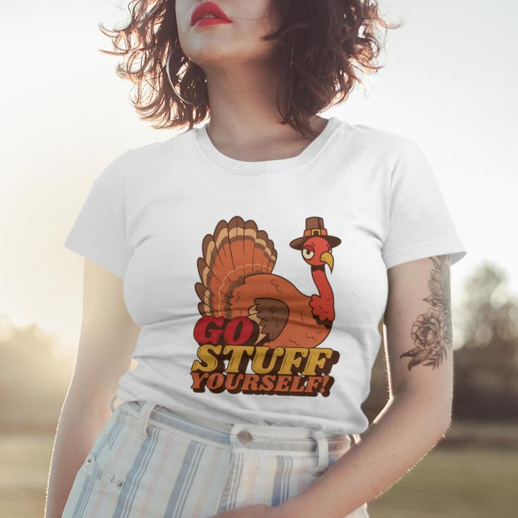 Go Stuff Yourself Funny Thanksgiving Women T-shirt Gifts for Her