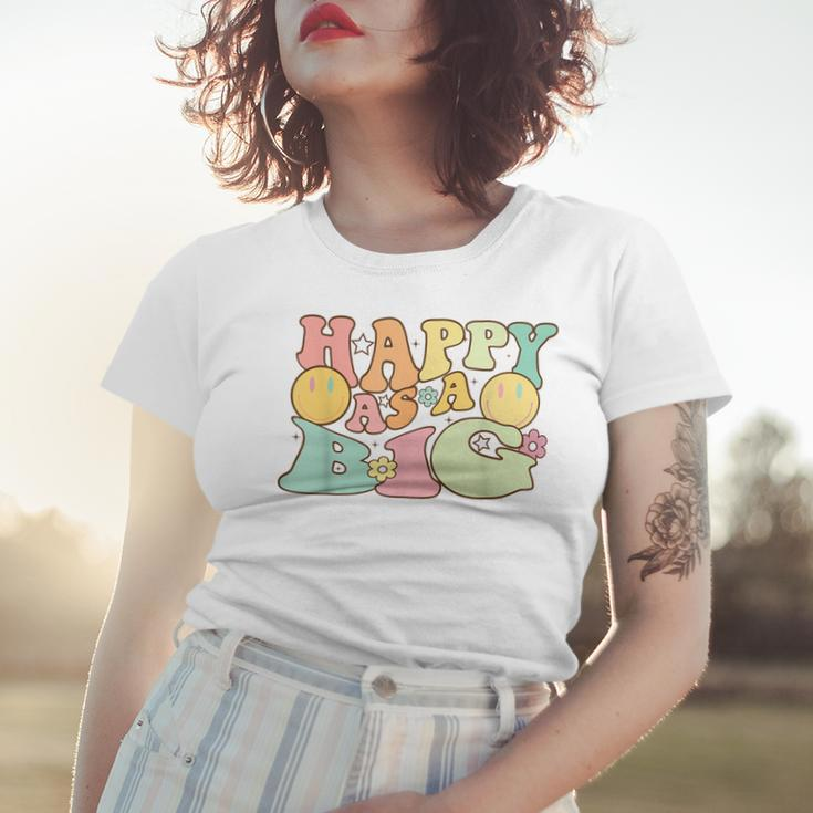 Happy As A Little Big Sorority Reveal Retro Flower HappyWomen T-shirt Gifts for Her