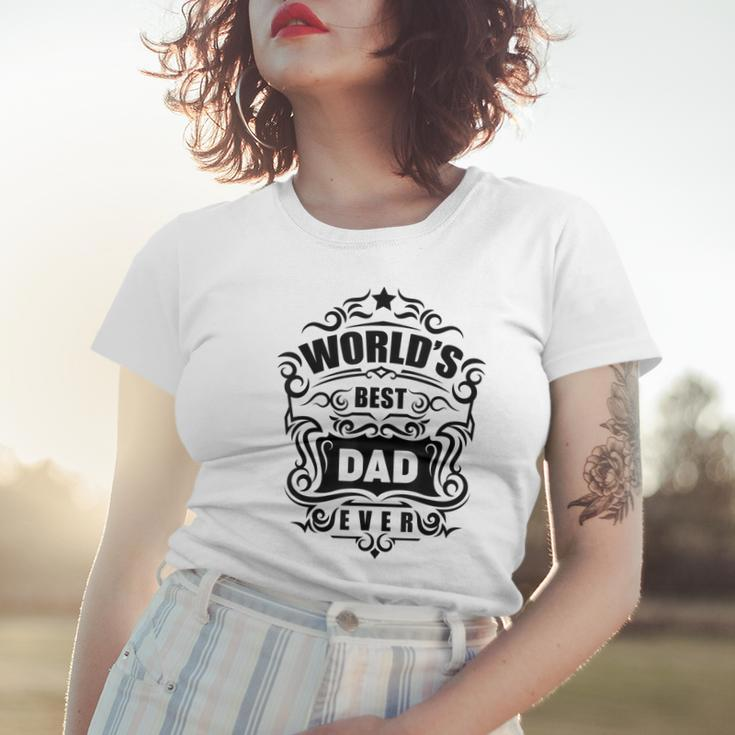 Herren Bester Vater Der Welt Papa Geschenk Geburtstag V2 Frauen Tshirt Geschenke für Sie