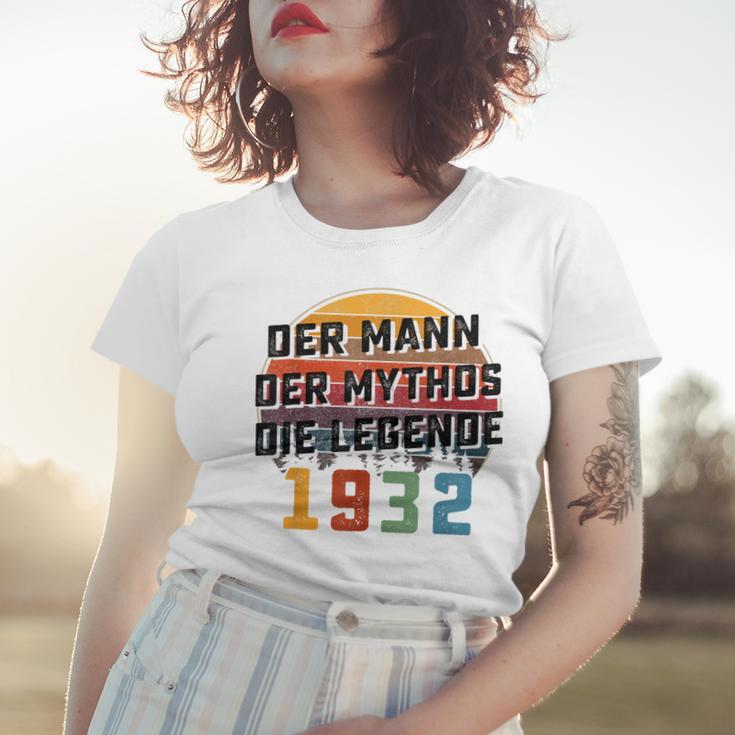 Herren Vintage Der Mann Mythos Die Legende 1932 91 Geburtstag Frauen Tshirt Geschenke für Sie