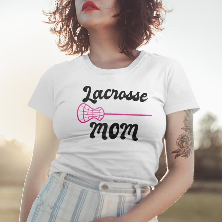 Lacrosse Stick Intercrosse Team Sport Mother Mom Women T-shirt Gifts for Her