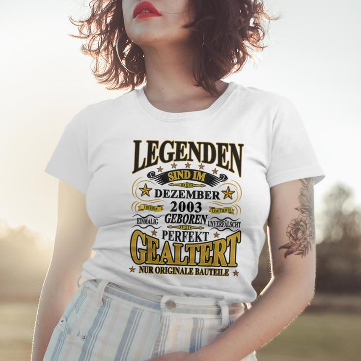 Legenden Sind Im Dezember 2003 Geboren 20 Geburtstag Lustig Frauen Tshirt Geschenke für Sie