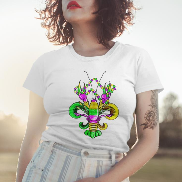 Mardi Gras Crawfish Seafood Fat Tuesday Women T-shirt Gifts for Her