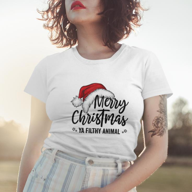 Merry Christmas Ya Filthy Animals Funny Christmas V2 Women T-shirt Gifts for Her