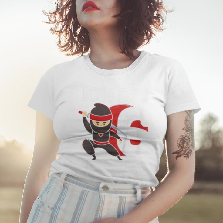 Sechster Geburtstag Ninja Frauen Tshirt für Kinder, Spaß zum Kindergeburtstag Geschenke für Sie