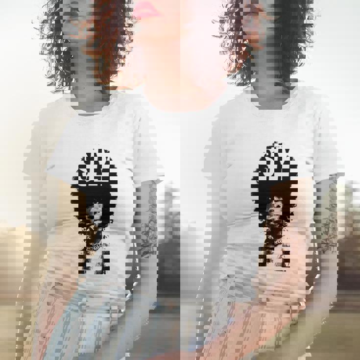 Sly Stone Portrait Tshirt Women T-shirt Gifts for Her