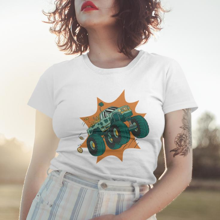 St Patricks Day Monster Truck V2 Women T-shirt Gifts for Her