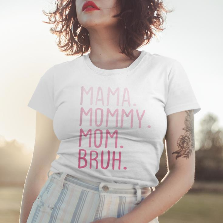 Womens Mama Mommy Mom Bruh Mommy And Me Mom Funny Retro For Women Women T-shirt Gifts for Her