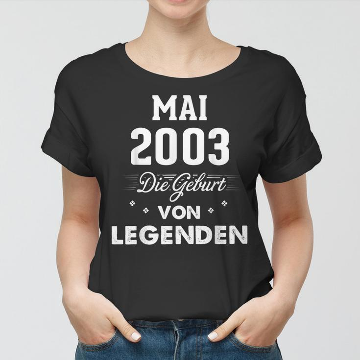 16 Geburtstag Jahr Old Die Geburt Legenden Mai 2003 Frauen Tshirt