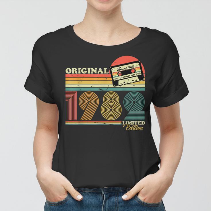 1982 Jahrgang 40 Geburtstag Retro Vintage Herren Geschenk Frauen Tshirt