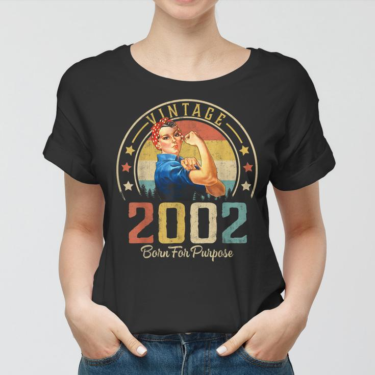 21 Years Old Birthday Gifts Vintage 2002 21St Birthday Gifts Women T-shirt