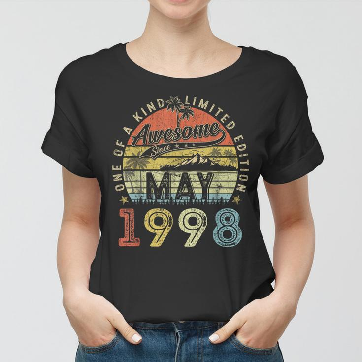 25 Year Old Awesome Since May 1998 25Th Birthday Women T-shirt