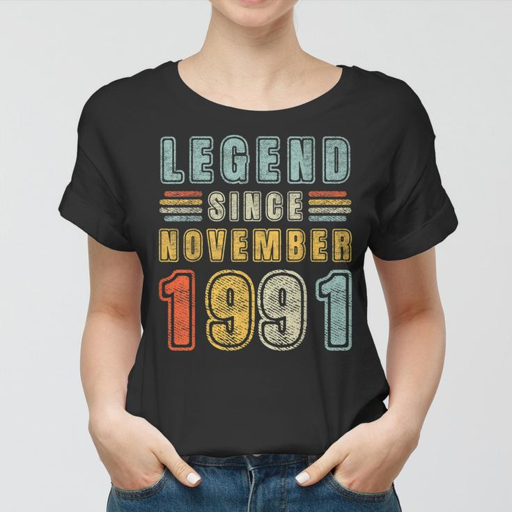 31 Jahre Alte Legende Seit 31 November 1991 Frauen Tshirt