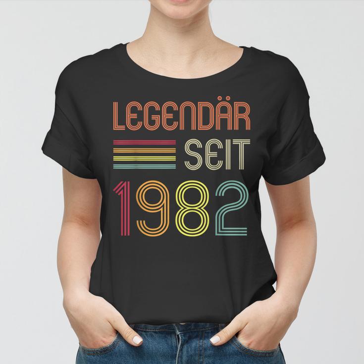 40 Geburtstag Legendär Seit 1982 Geschenk Frauen Tshirt