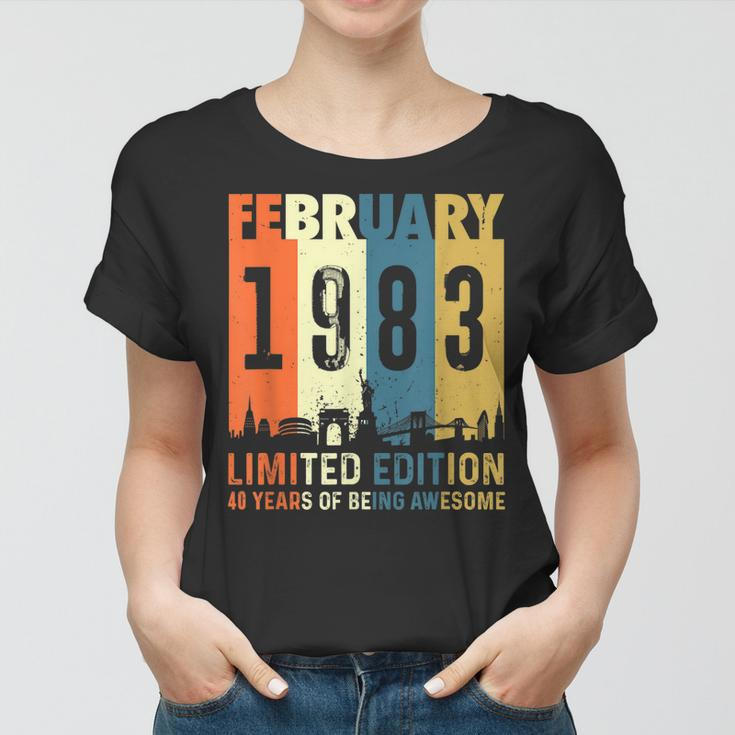 40 Limitierte Auflage Hergestellt Im Januar 1983 Zum 40 Frauen Tshirt