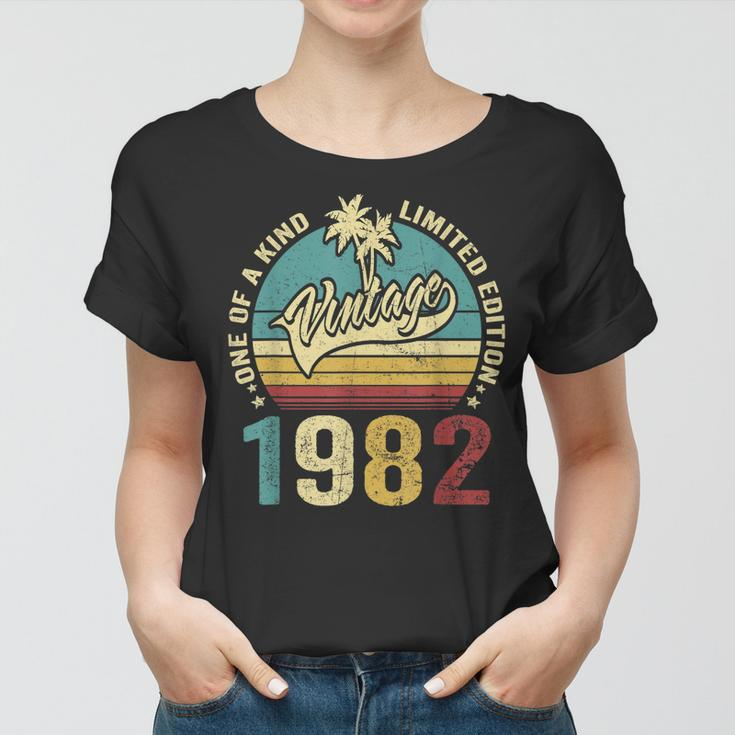41 Birthday Gifts Vintage 1982 One Of A Kind Limited Edition Women T-shirt
