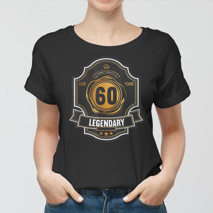 60 Geburtstag 60 Jahre Aged 60 Years Whiskey Whisky Frauen Tshirt