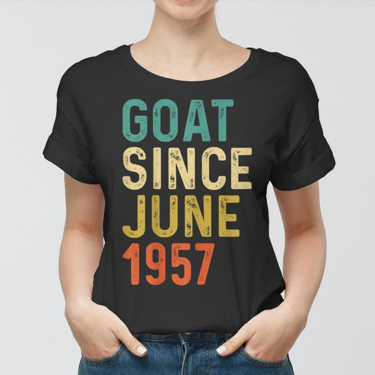 65 Geburtstag 65 Jahre Alte Ziege Seit Juni 1957 Frauen Tshirt