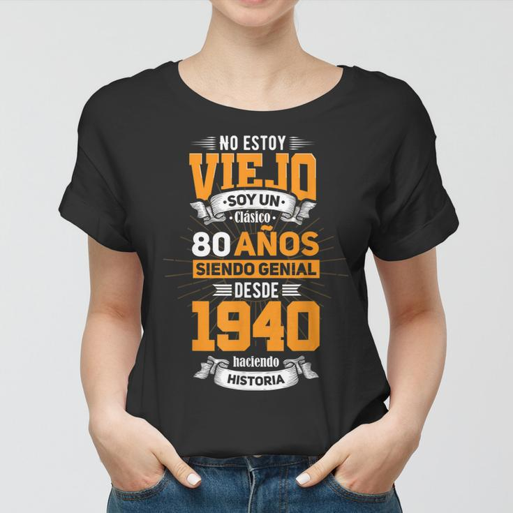 80. Geburtstag Herren Frauen Tshirt Spanisch Papa 2020 Edition